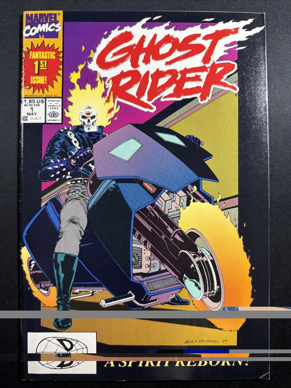 Ghost Rider #1 1990 1st App Danny Ketch 1st Print Marvel VG *S18