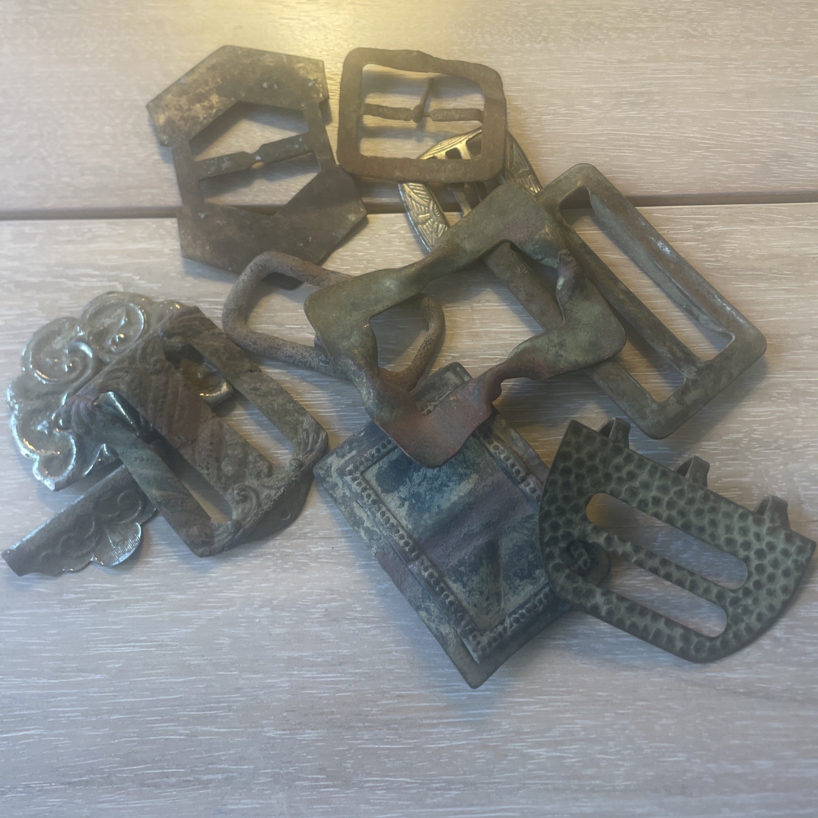 Large dug Buckle Lot Colonial-civil War antique Dug At Gettysburg+Biggerville VA
