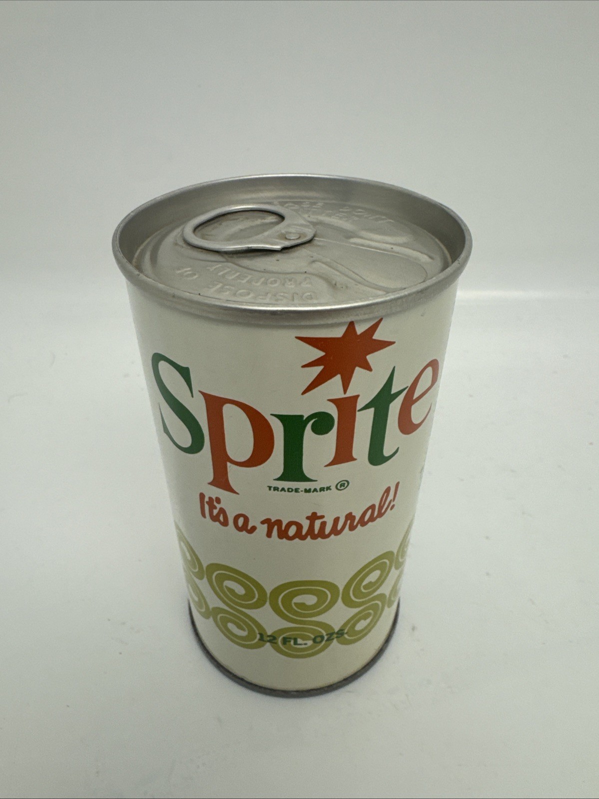 RARE UNOPENED EMPTY Vintage Sprite Pull Tab Can 1968-1971 “It’s A Natural” EXC