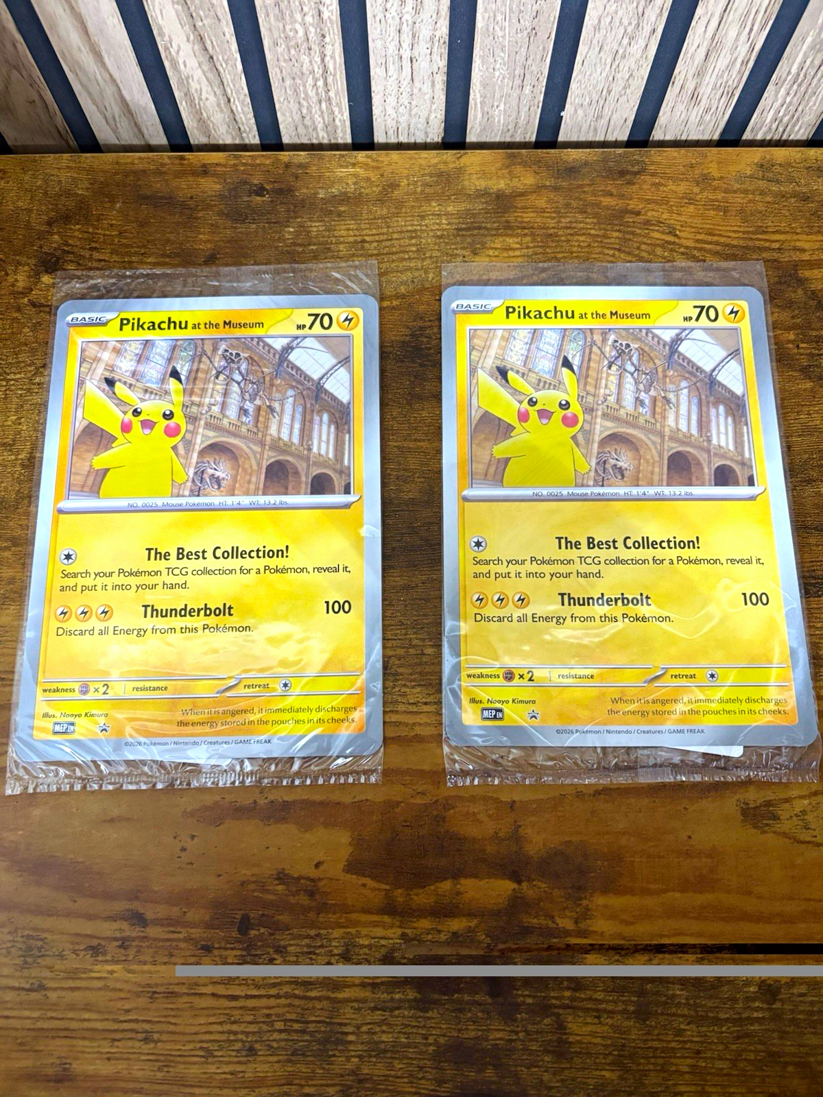 Pokemon Pikachu At The Museum Jumbo Promo Card SEALED NEW London NHM Exclusive