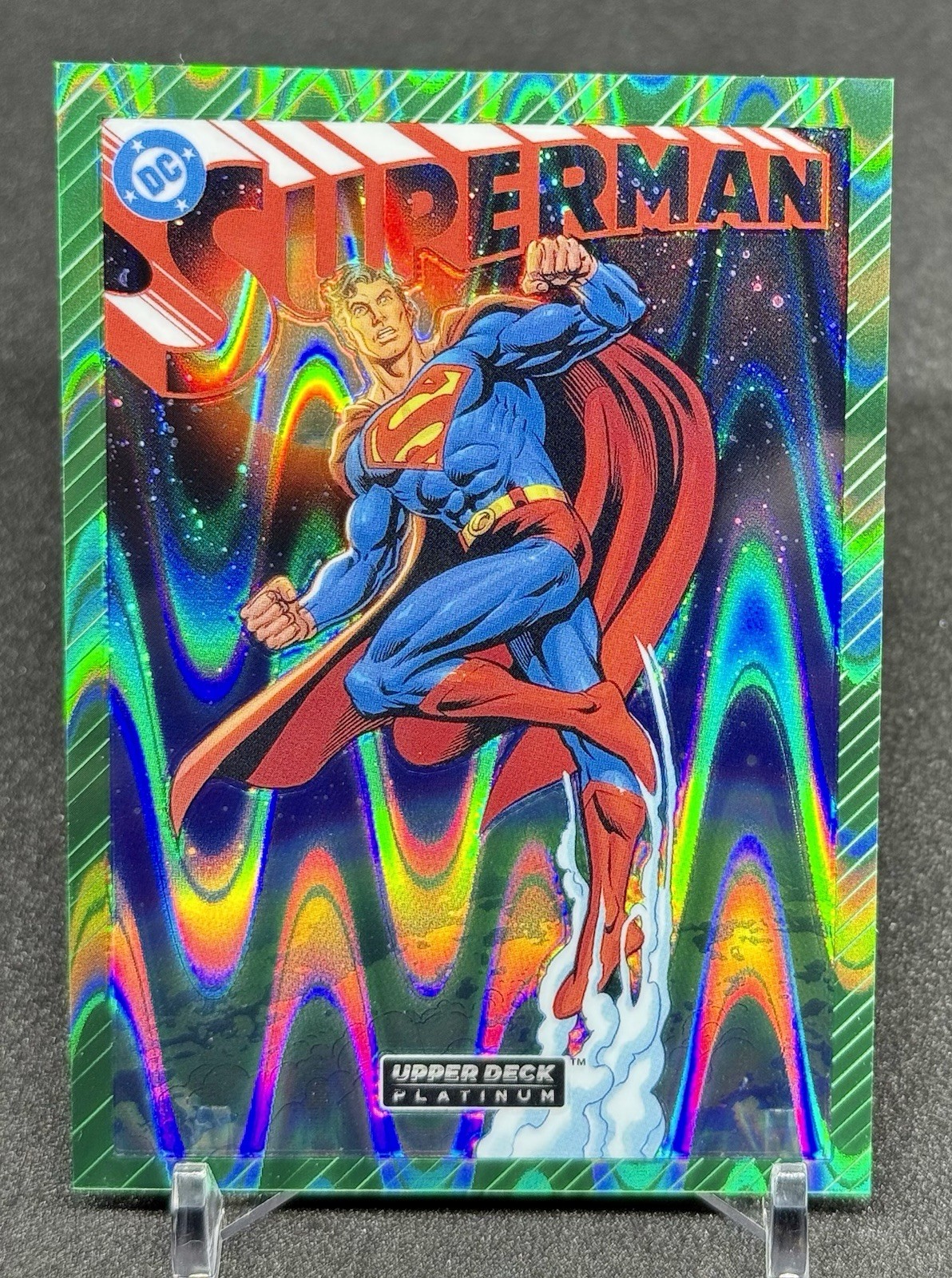 2026 Upper Deck Platinum DC Superman #VC-11 Cover Variant Green Wave 21/50