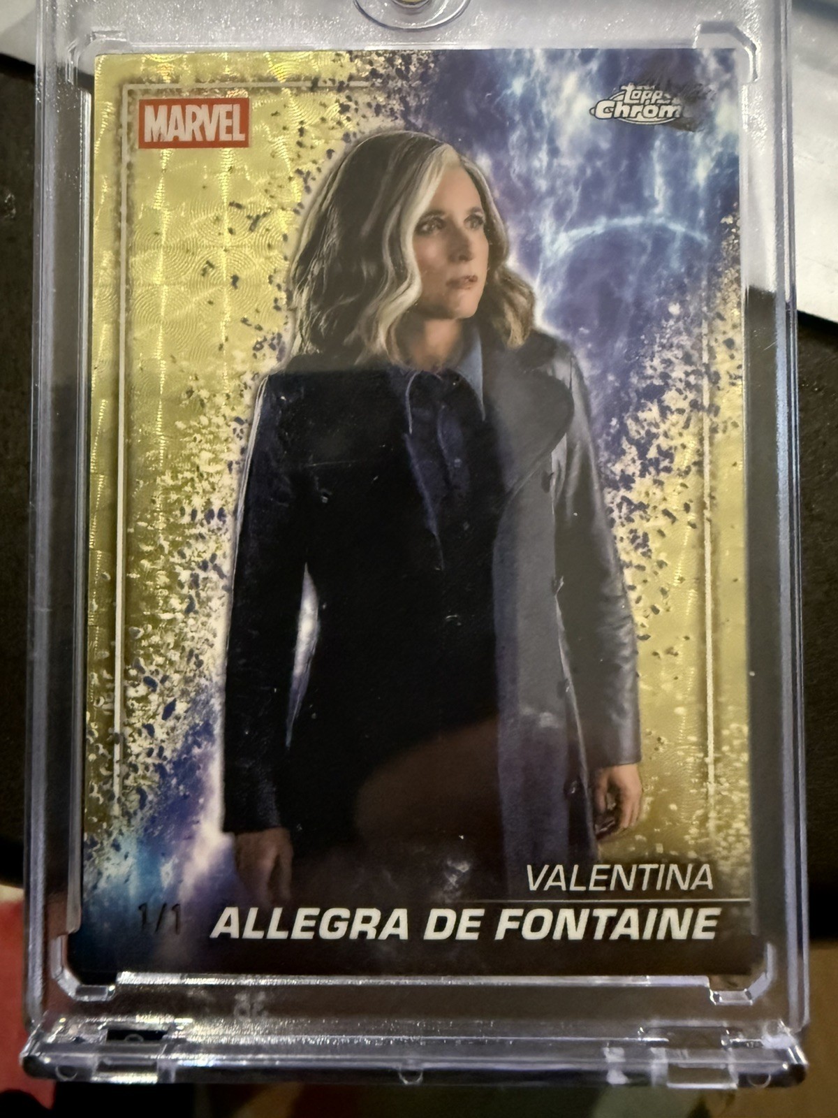 2025 Topps Chrome Marvel Julia Louis-Dreyfus Valentina Allegra de Fontaine 1/1 