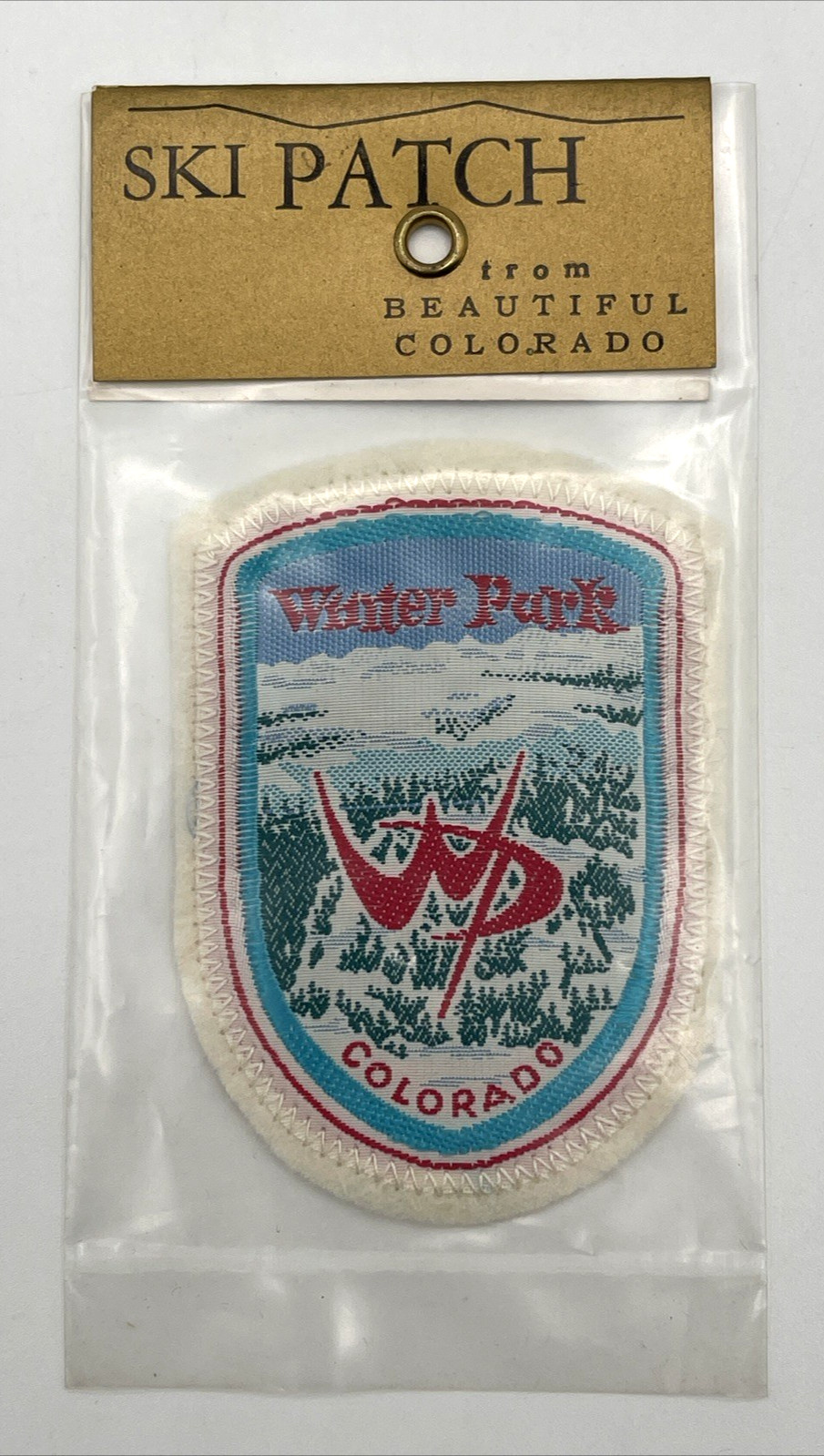 Vintage Winter Park Colorado Ski Patch FASCO Woven Gobeline Made in Europe NOS