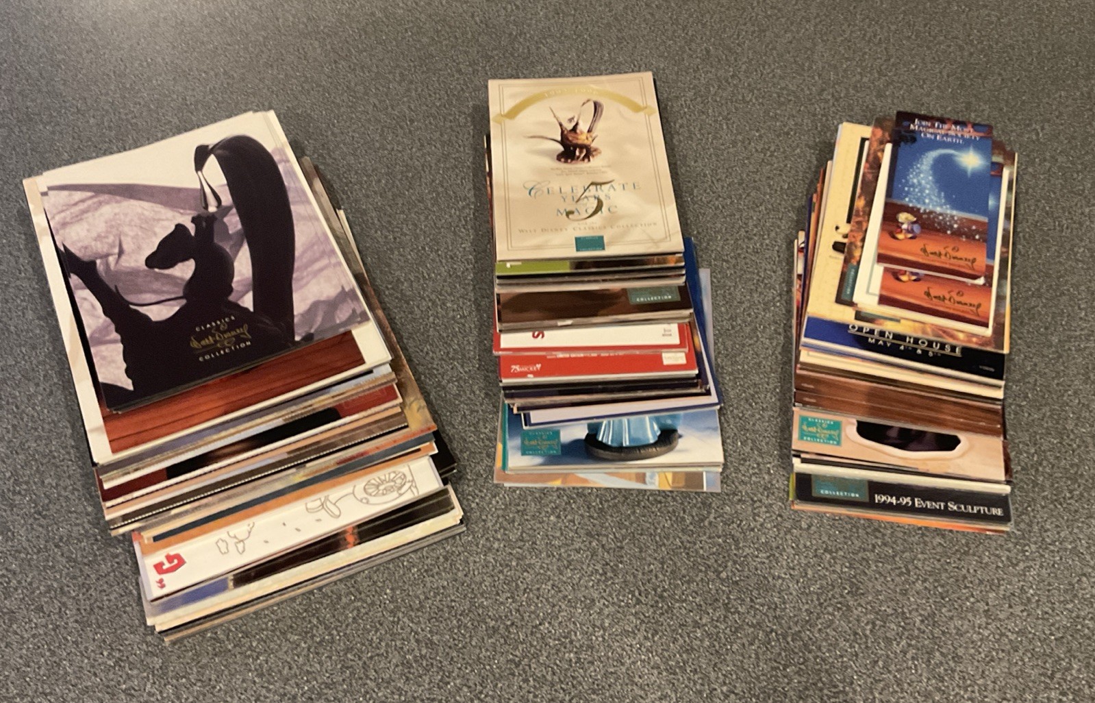 WDCC Huge Lot Of Post Cards / Memorabilia On The Walt Disney Classic Collection