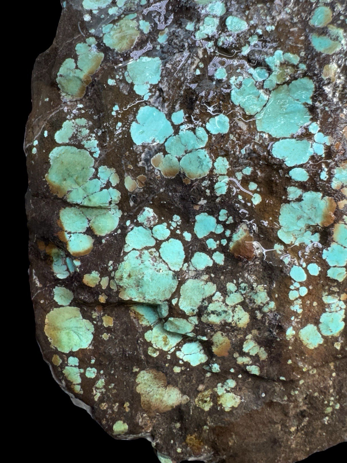 Natural Hubei Turquoise Large Nugget Very Hard From Qingu Area Ready To Cabbing