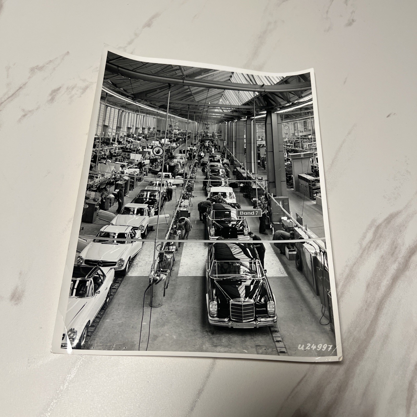 Original Period Photo Photo Press Factory Photo Mercedes Benz Plant 1964 Volume 600 SL