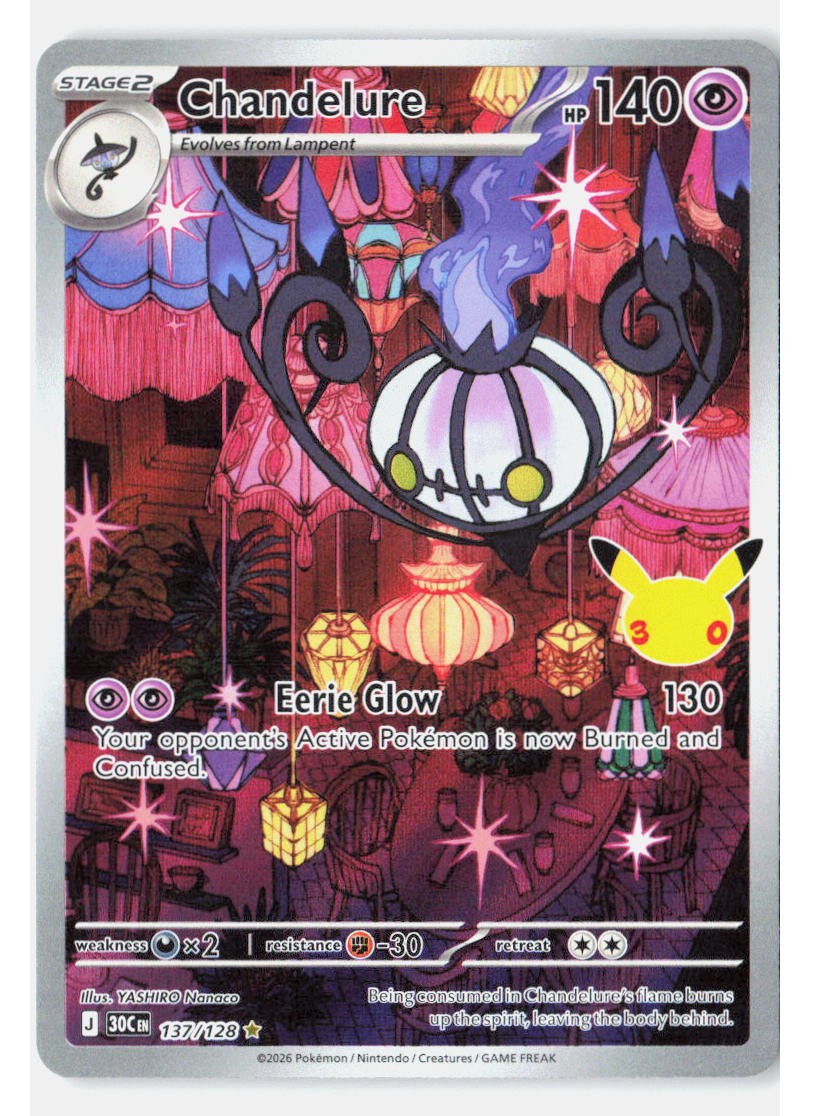 Chandelure Holofoil[30C - 137/128] (LP) Pokemon