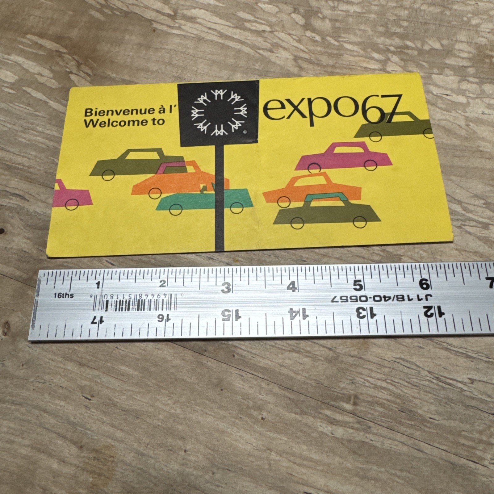 Vintage 1967 Brochure Welcome to Expo 67 Parking Info Autopark Longueuil Canada