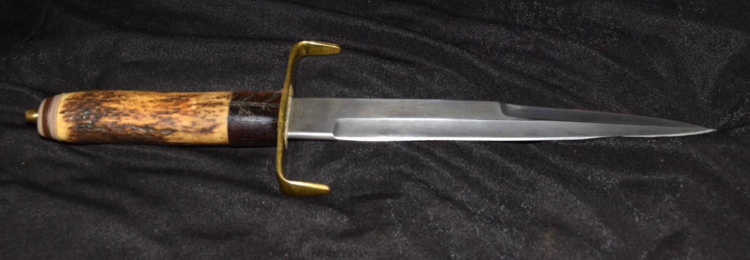 Knife Chuck Stapel Fighting Knife Glendale CA FINE Codition