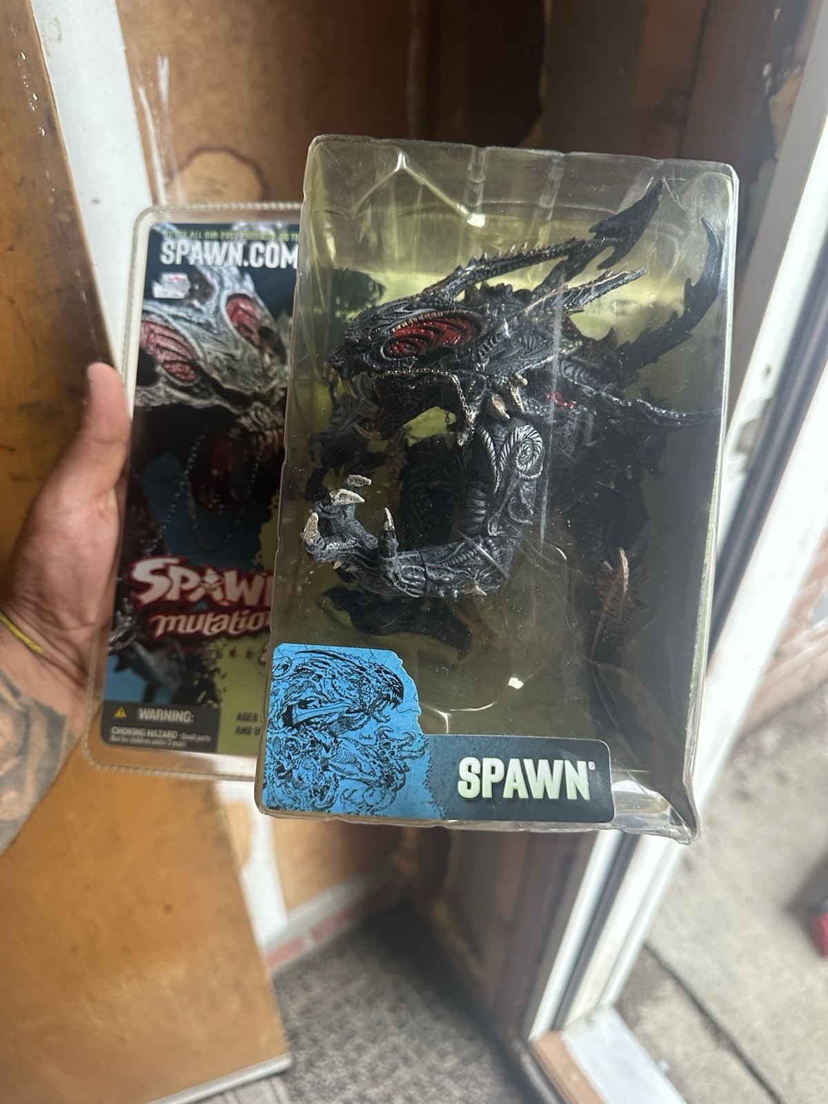 Vintage McFarlane Spawn Mutations Series 23 Spawn Figure 2003 Plastic Black/Red