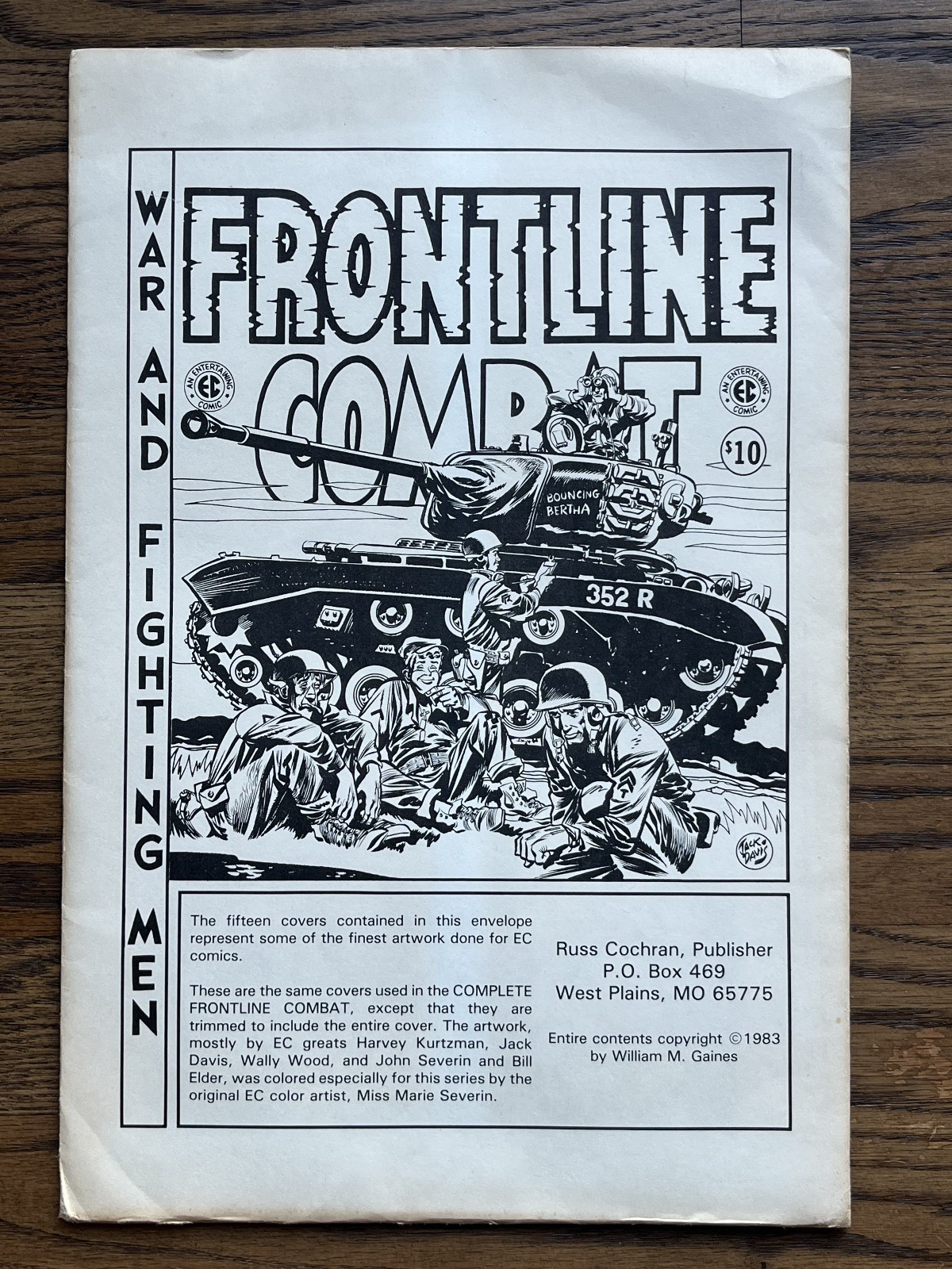 EC Comics Frontline Combat Cover Portfolio – Russ Cochran 1983 (15 Prints)