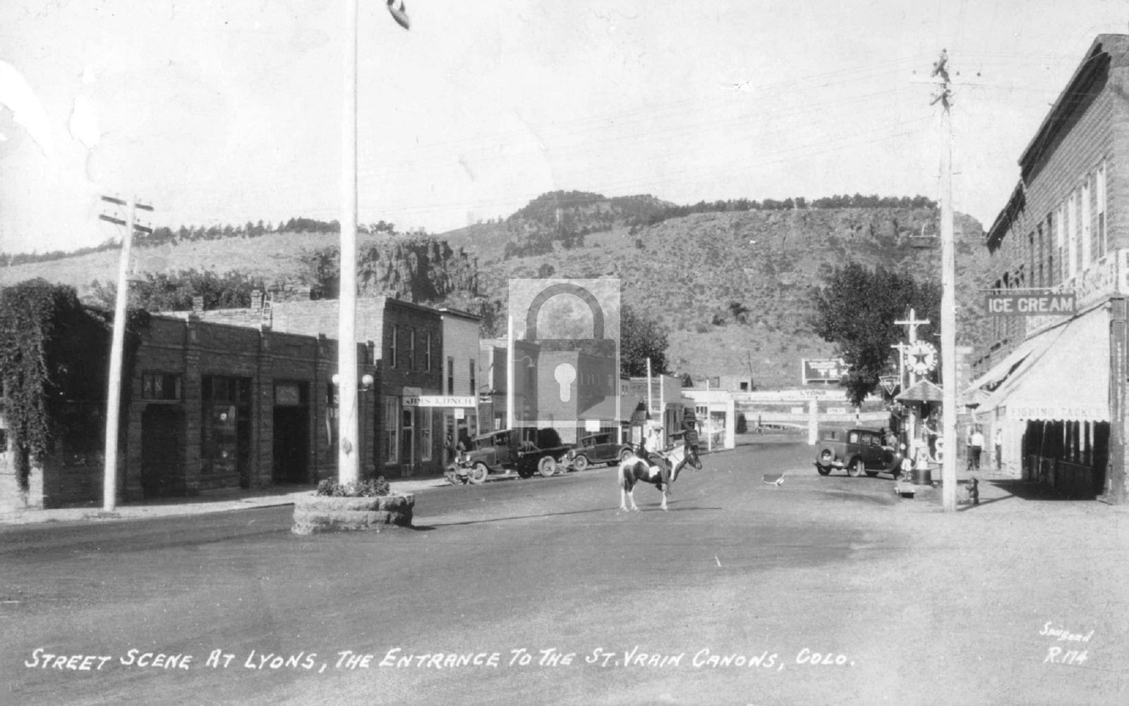 Street View Ice Cream Store Lyons Colorado CO - Reprint