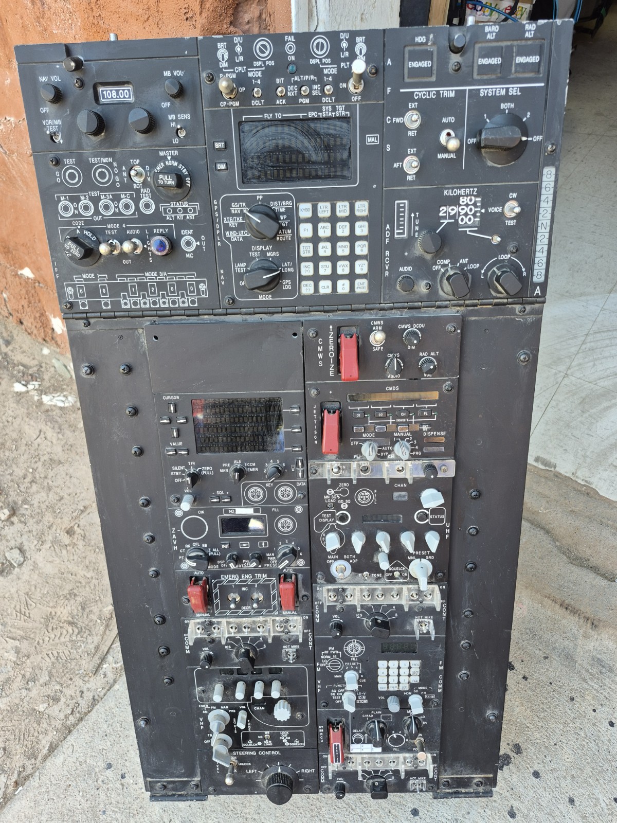 Flight Deck Control Module/Radio,  Control Panel Simulation Avionics Military 