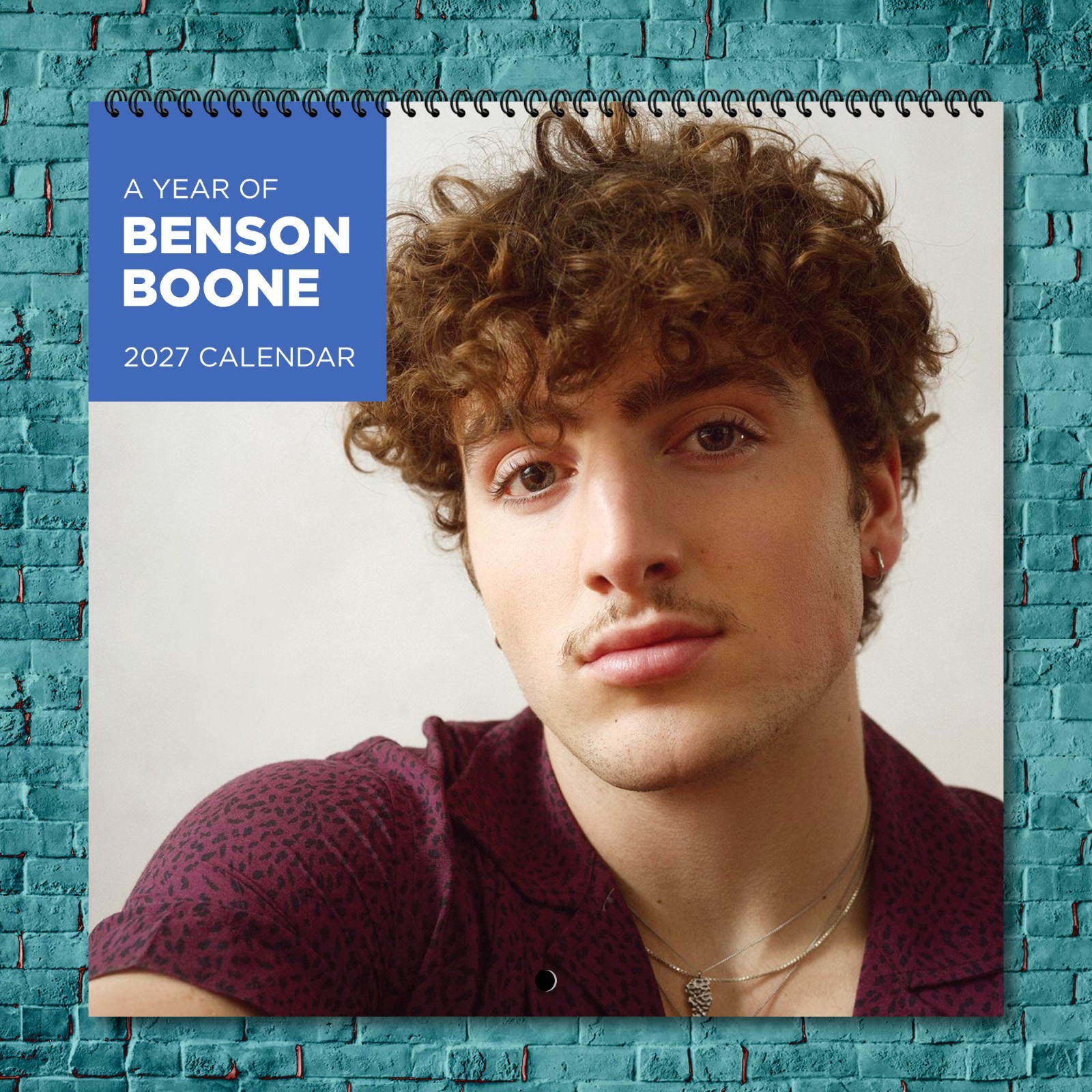 Benson Boone 2027 Wall Calendar 12 Month Celebrity Photo Fan Collectible