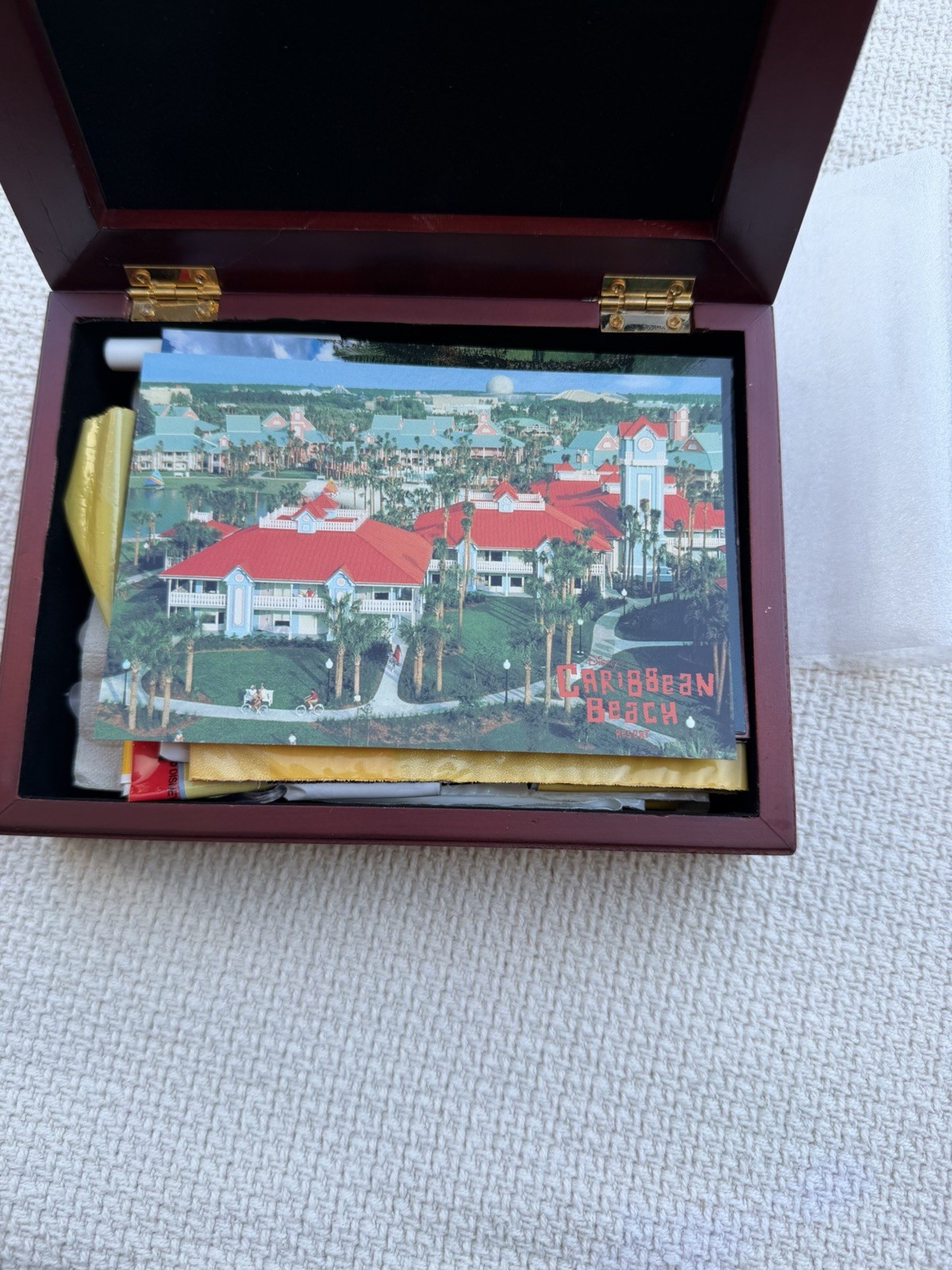 2006 Walt Disney World Vacation Memorabilia Lot Tickets Postcards Frame Bags
