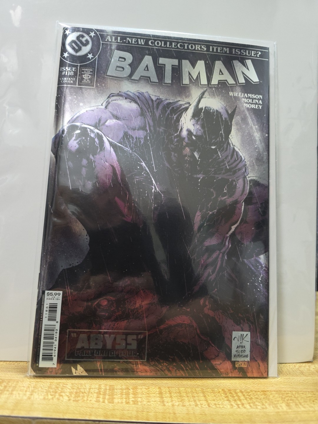 BATMAN #118 1:100 BOGDANOVIC SILVER FOIL VARIANT DC COMICS 1ST APPEARANCE ABYSS 
