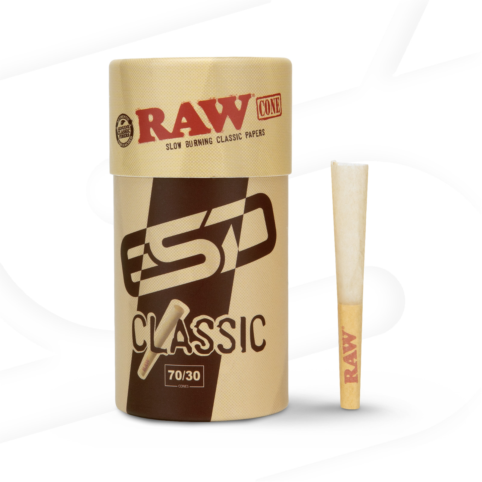 RAW Classic Cones 70/30 Single Size Dogwalker | 20 Pack