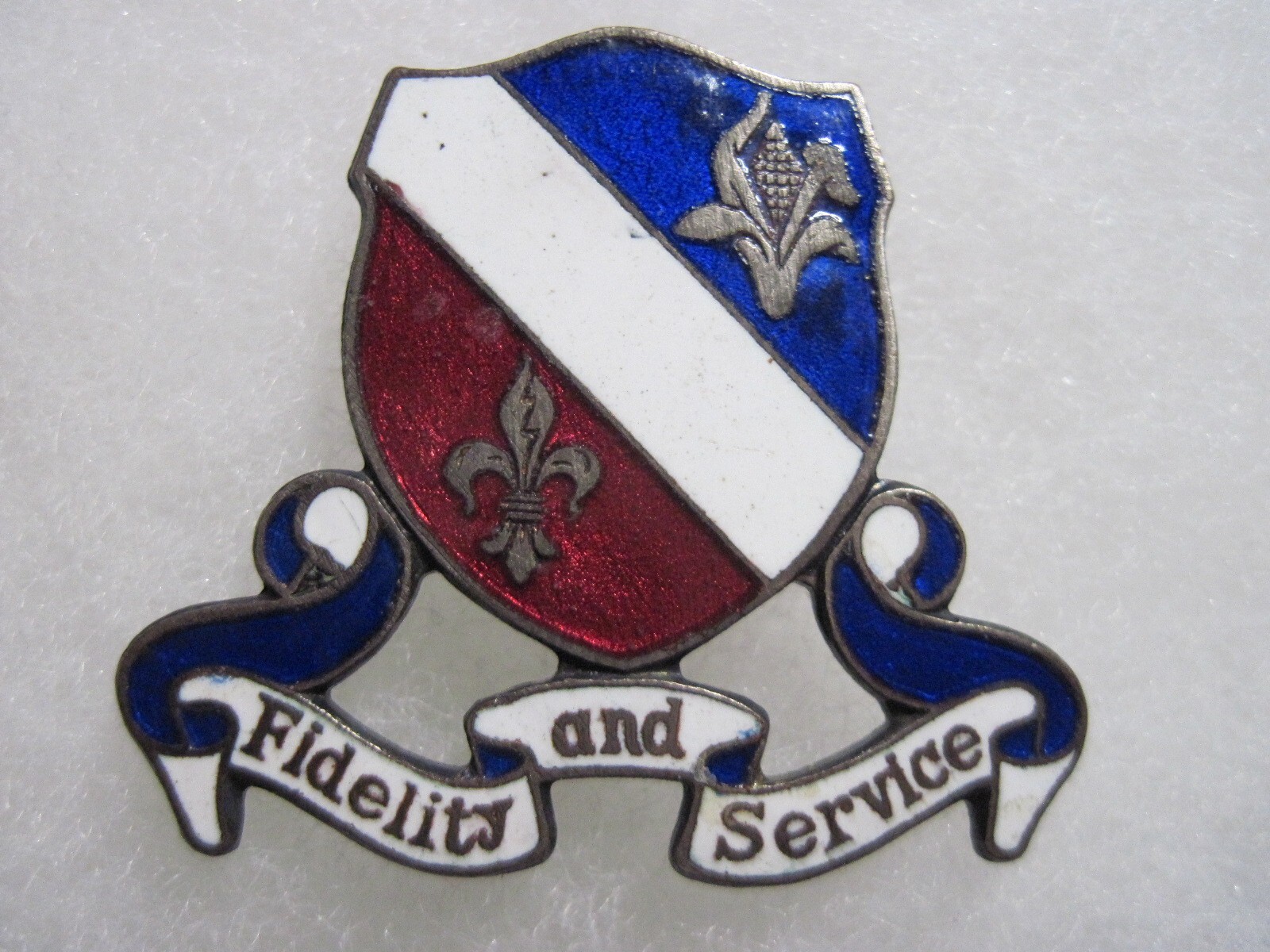 Army DI dui PB pinback ww2 350th INFANTRY REGIMENT rgt ITALY MADE nhm 88th div