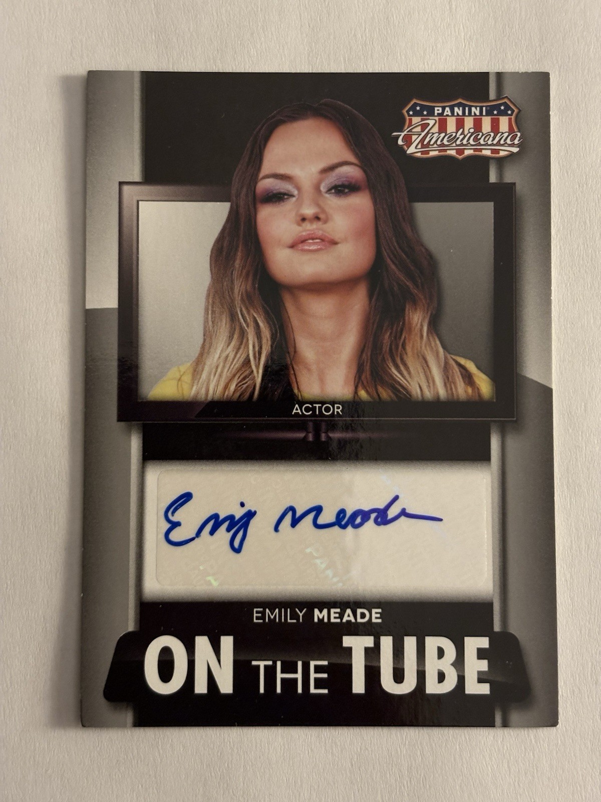 2015 Panini Americana Emily Meade Auto On The Tube #MS-EM