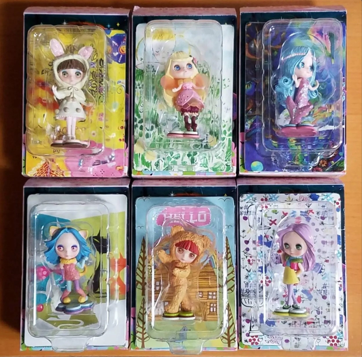 (NIP) Full setPetite Blythe Belle SEALED Takara Kaiyodo Doll Figure Girl Japan