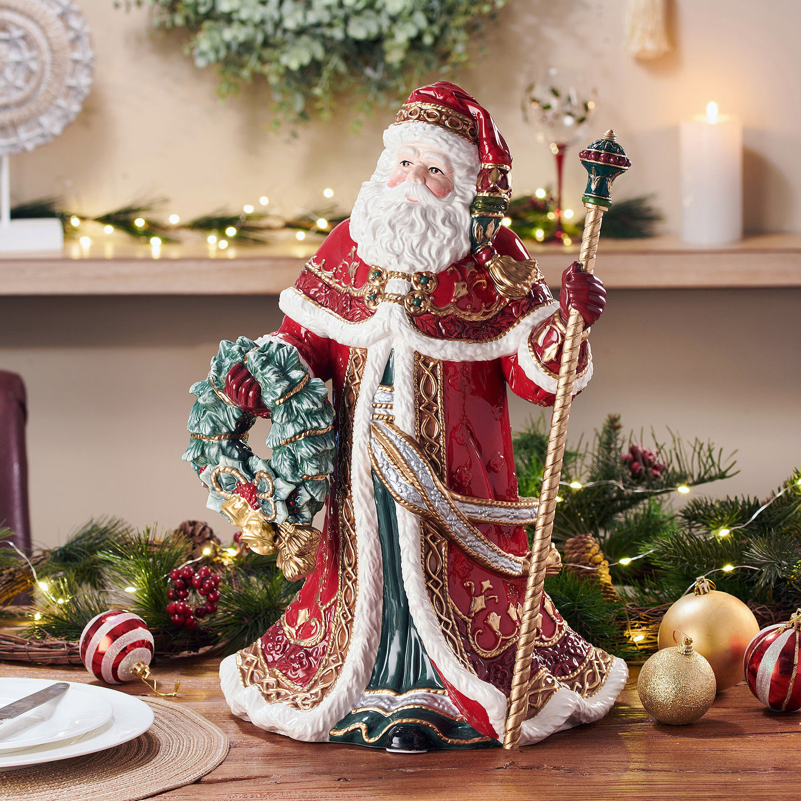 Fitz & Floyd Noel Holiday Grand Santa Figurine Fitz & Floyd Noel Holiday Grand Santa Figurine
