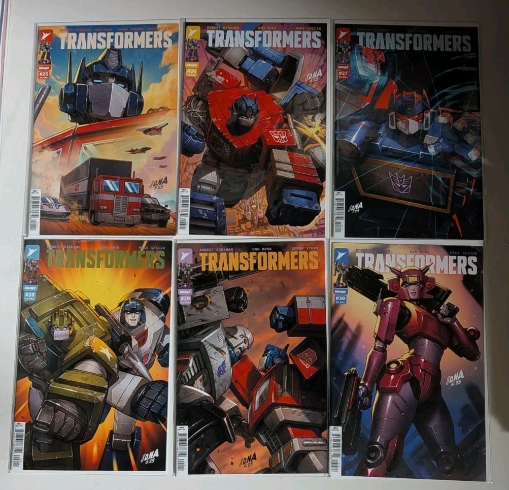 🔑TRANSFORMERS (2025) #25 26 27 28 29 30 NM-/VF+ COMPLETE ARC SET IMAGE COMICS