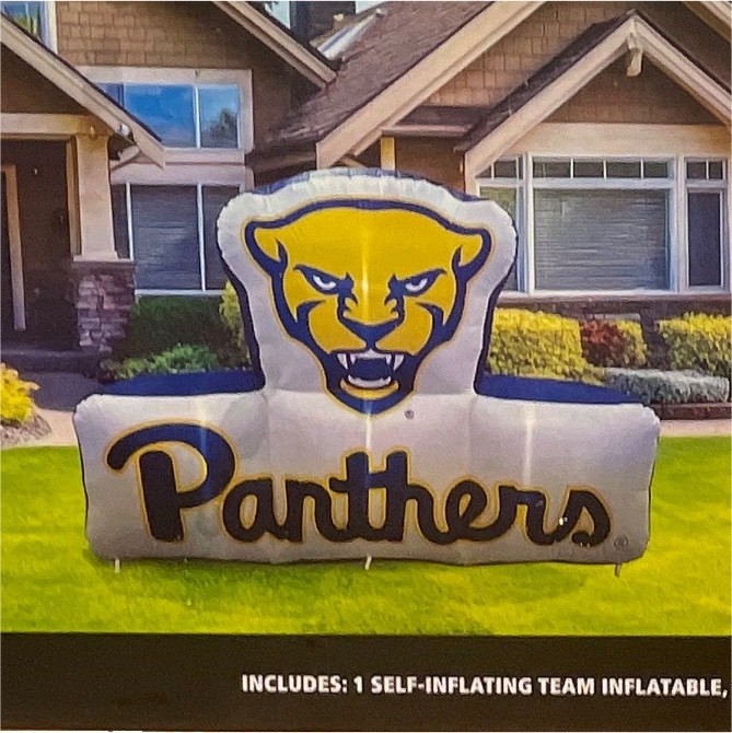 Pittsburgh Panthers Oversized 7ft x 10ft Panther Lawn Inflatable, Self-Inflating