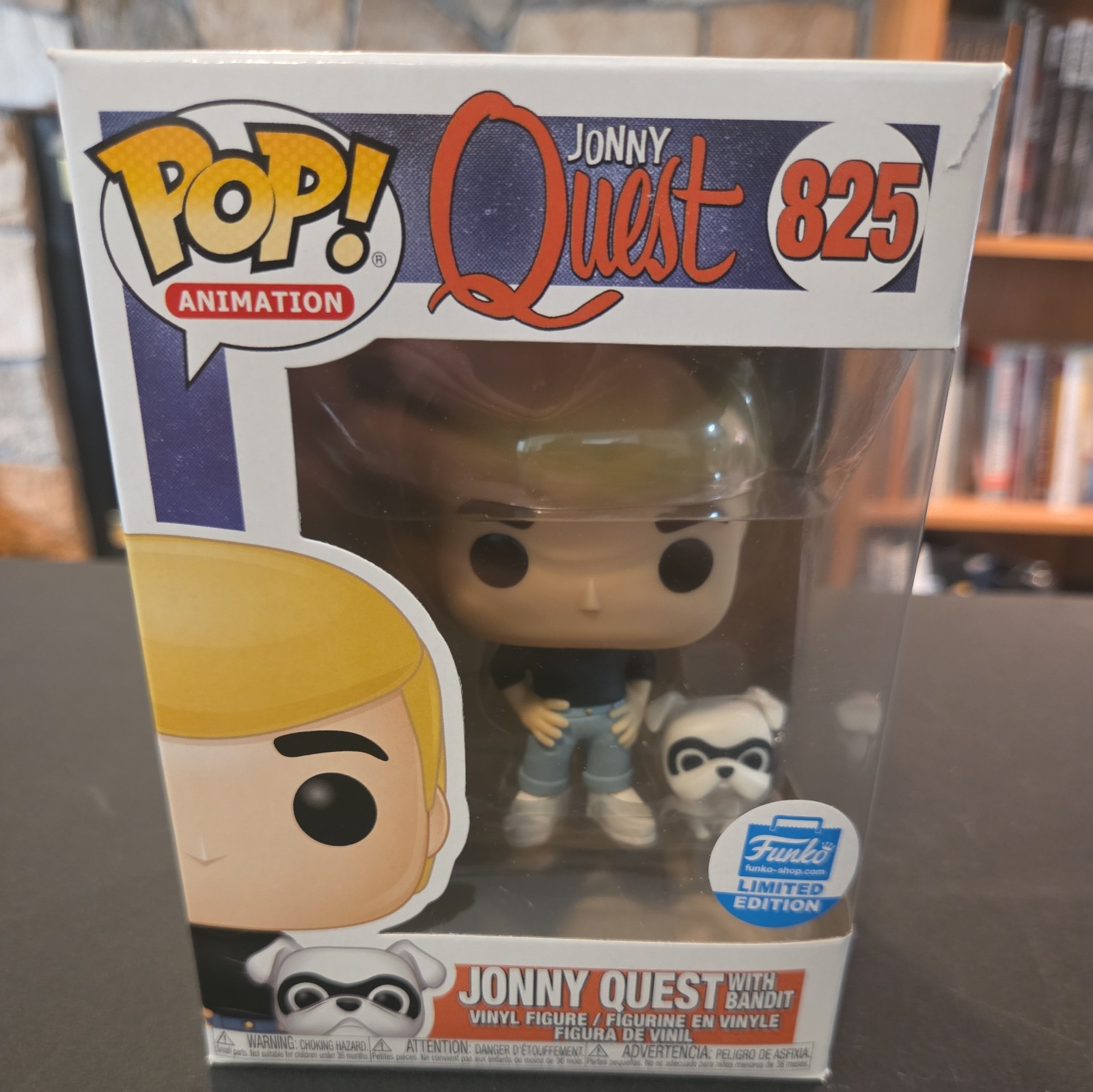 Funko Shop Exclusive POP Animation Jonny Quest with Bandit #825 Protector 