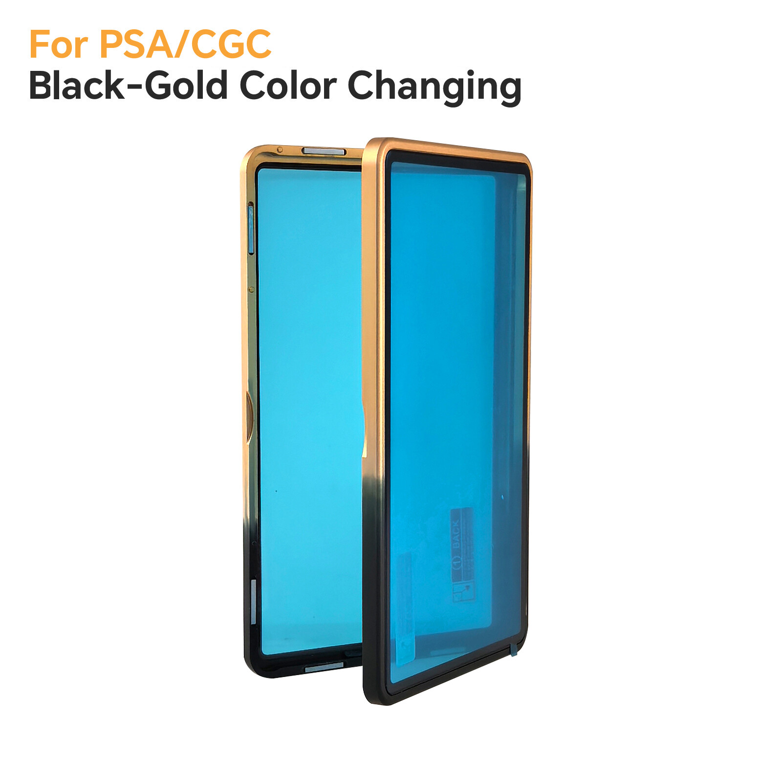 Gradient color Graded Card Protector for PSA/BGS Metal Frame Magnetic Glass Case