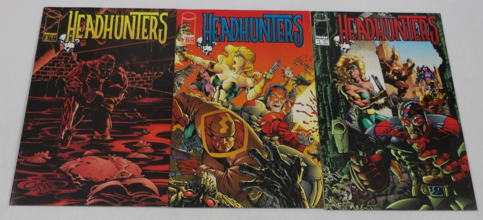 Headhunters #1-3 VF/NM complete series Chris Marrinan Image Comics set 2