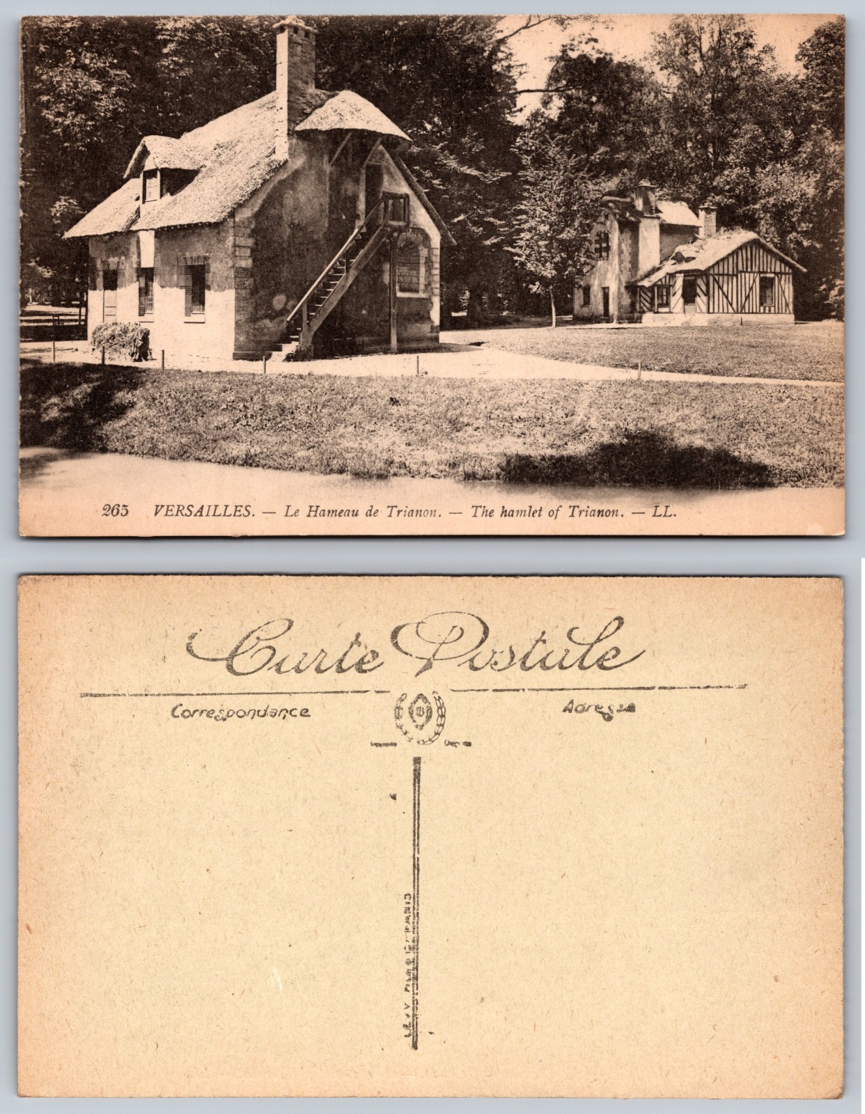 Versailles Hameau Du Trianon House Postcard