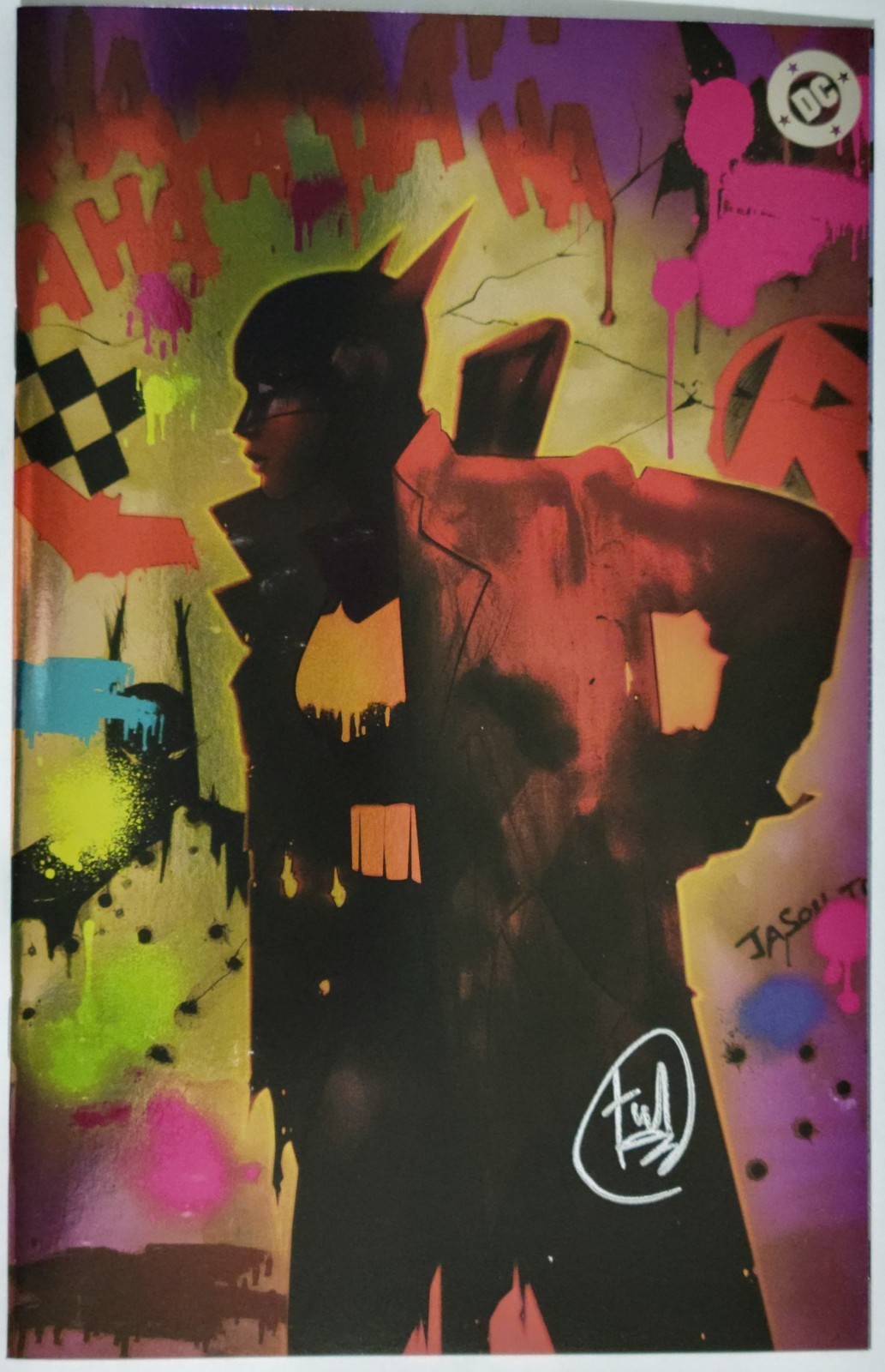 ABSOLUTE BATMAN #24 RARE TULA LOTAY SIGNED EXCLUSIVE FOIL VIRGIN VARIANT + COA