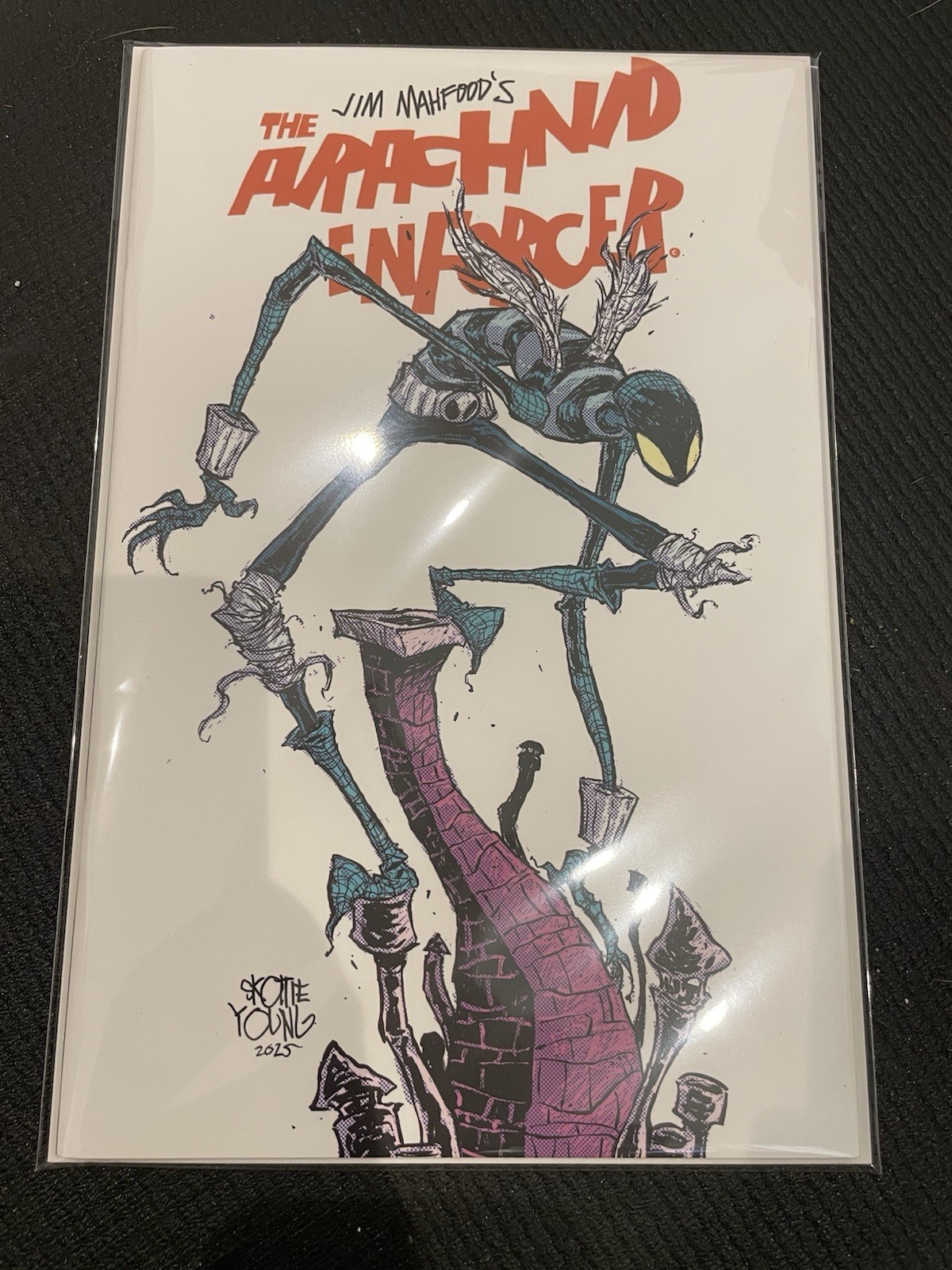 Defective Comics Presents Arachnid Enforcer #1 Skottie Young Cover Variant