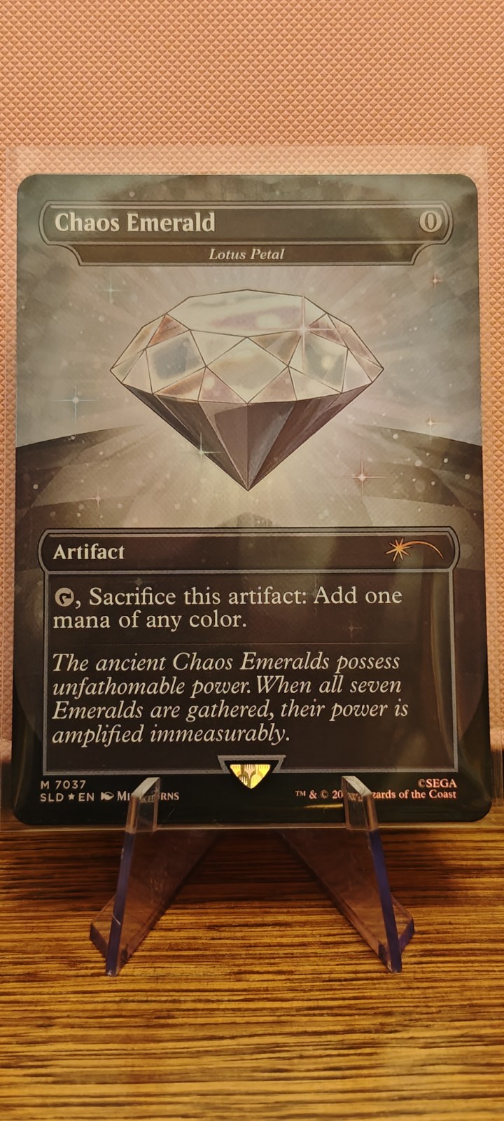 MTG Card Chaos Emerald (Lotus Petal) White SLD Foil