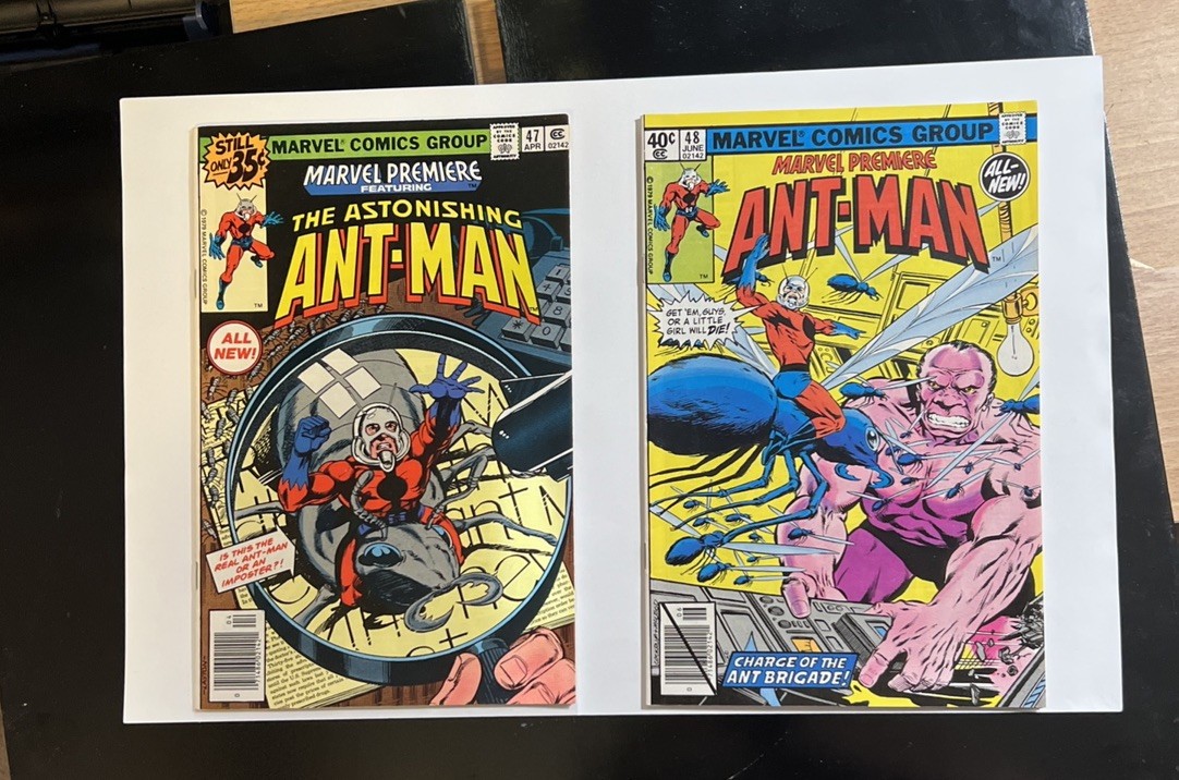 Marvel Premiere #47 and #48  (1st & 2nd appearance of Scott Lang as Ant-Man)1979