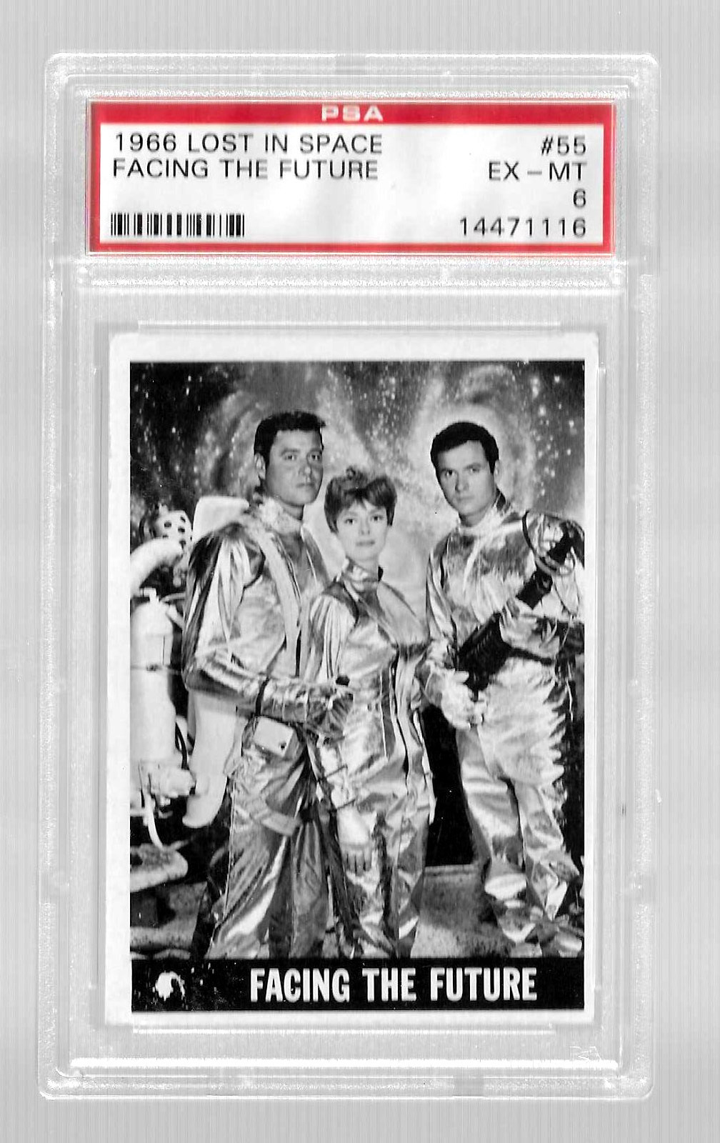 1966 TOPPS LOST IN SPACE CARD #55 FACING THE FUTURE PSA 6 LAST CARD IN THE SET