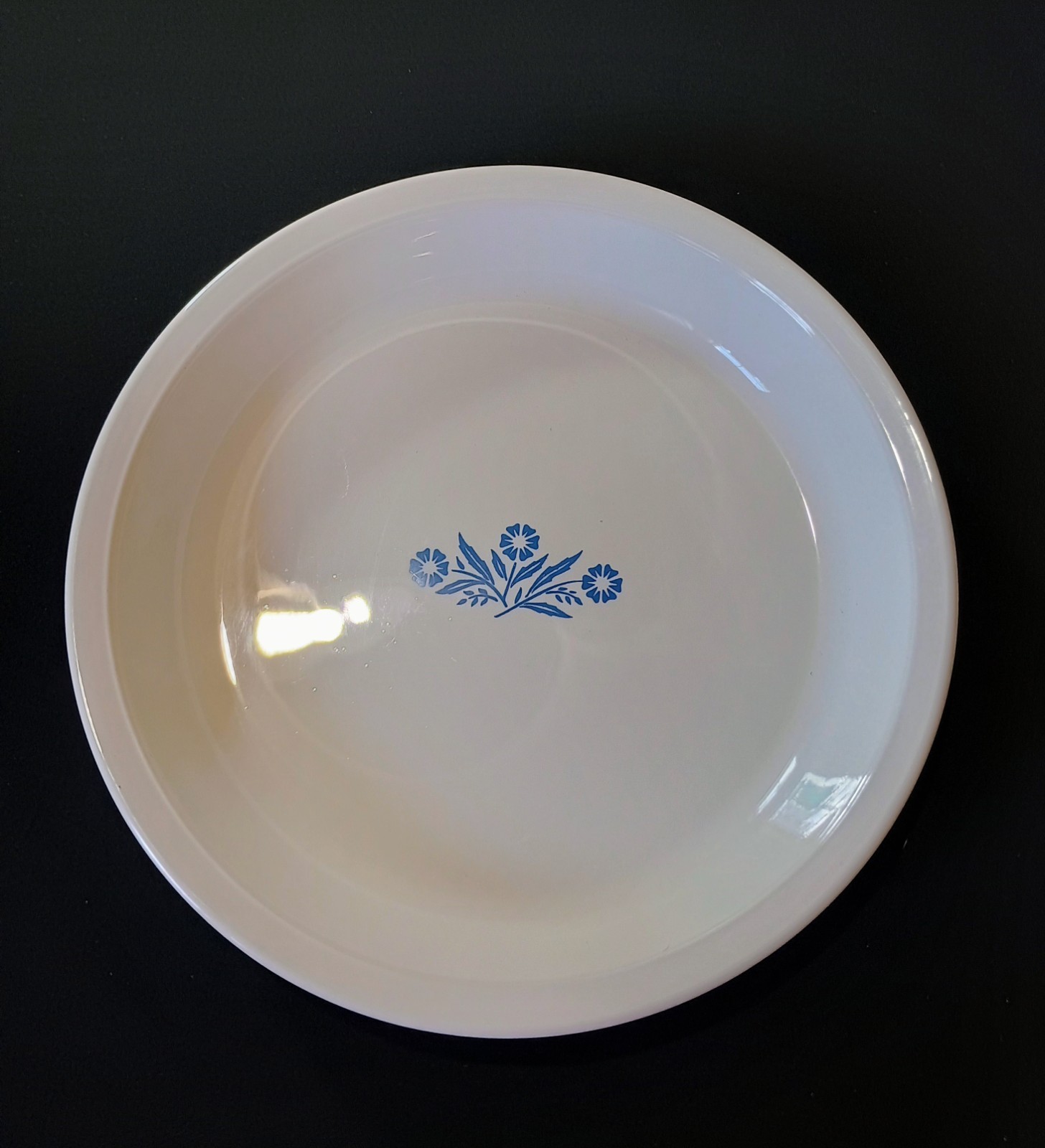 Vintage (1969-72) Corning Ware Blue Cornflower Pie Plate 9\