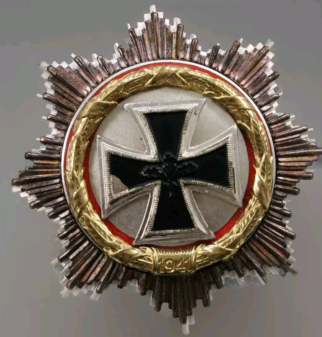 West German World War II 1957 Reissue 1941 German Cross in Gold Decoration