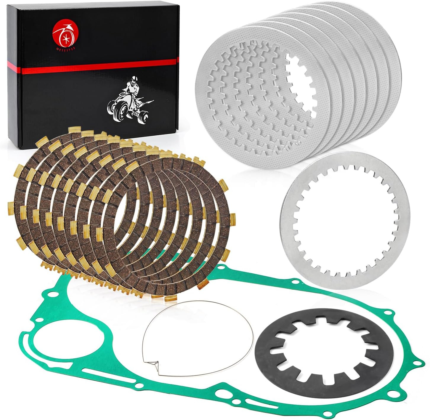 Clutch Friction Plates Kit Spring W/Gasket for YAMAHA XVS1100 V-Star 1100 1999-2