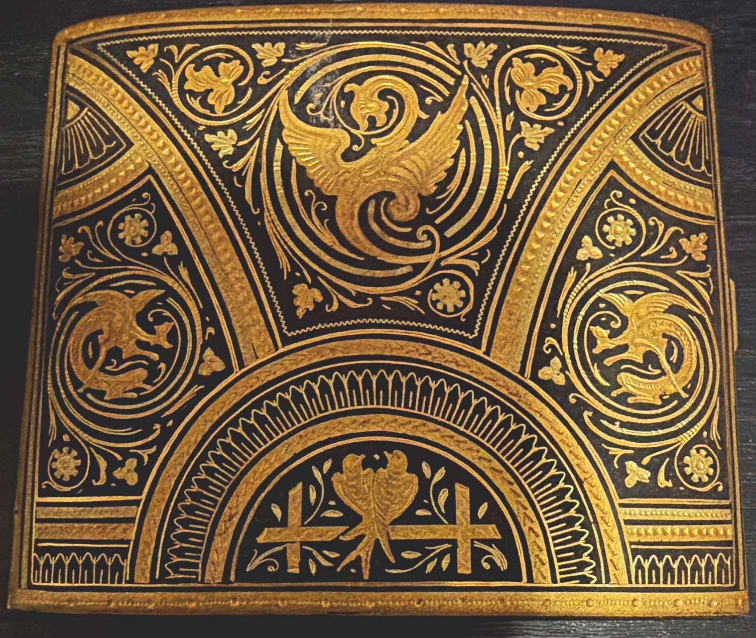 Antique Toledo Damascene Case