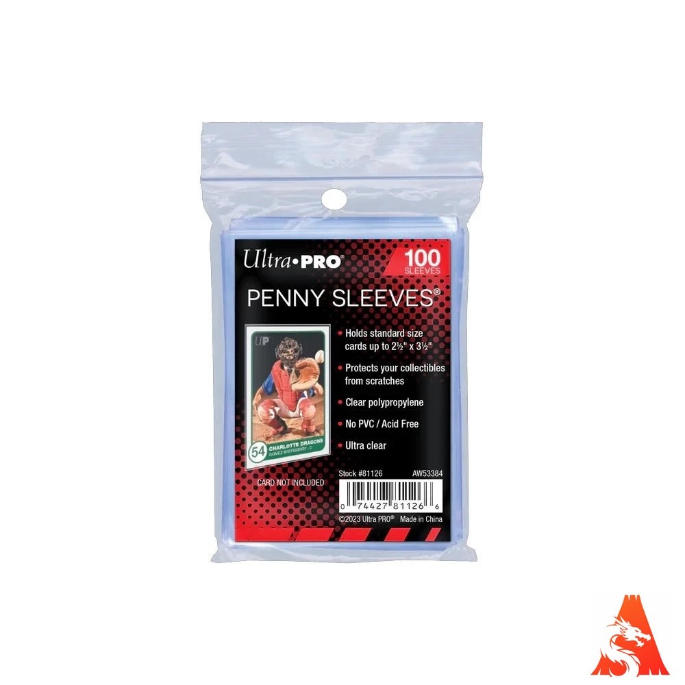 100 Ultra PRO Penny Sleeves Standard - Pokemon, Magic, Sports