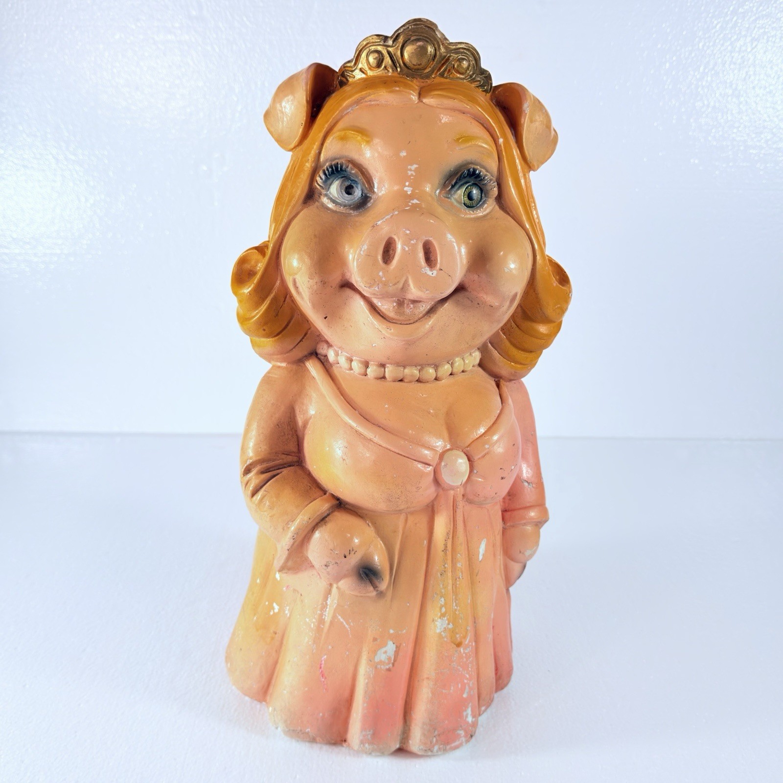 VTG Miss Piggy 1980\'s Chalkware Bank ATOZ Productions  Muppets Jim Henson Rare