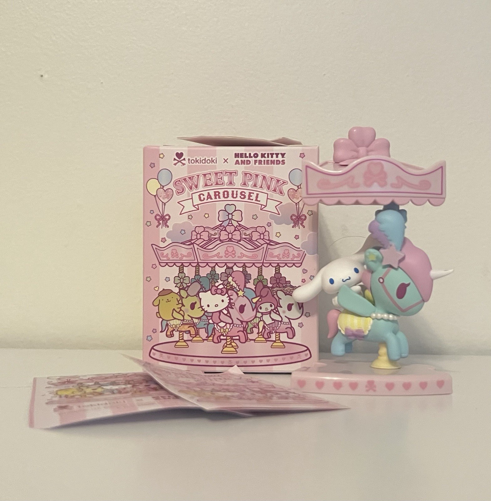 Tokidoki x Hello Kitty Sweet Pink Carousel Cinnamoroll and Can Can w/Box