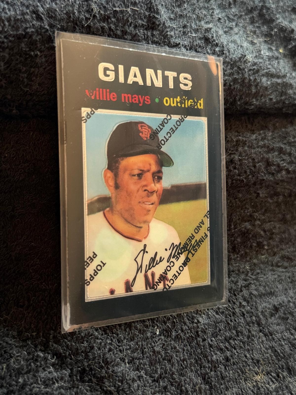 1996 Topps Willie Mays Commemorative Reprint #24 1970 #600 Giants HOF