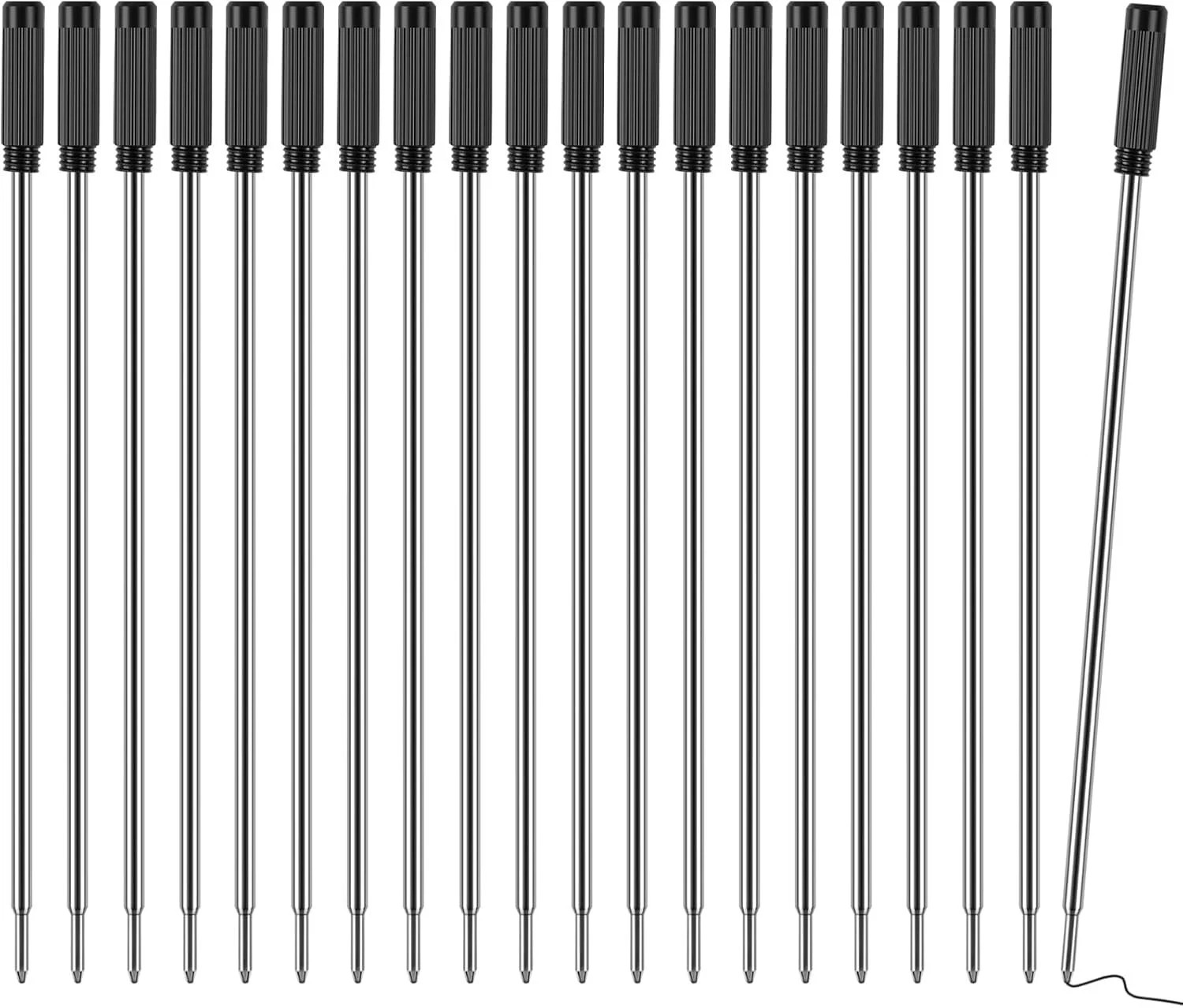 20Pcs Cross Style Ballpoint Pen Refills Smooth Flow Ink 1.0mm Medium Point Black 20Pcs Cross Style Ballpoint Pen Refills Smooth Flow Ink 1.0mm Medium Point Black