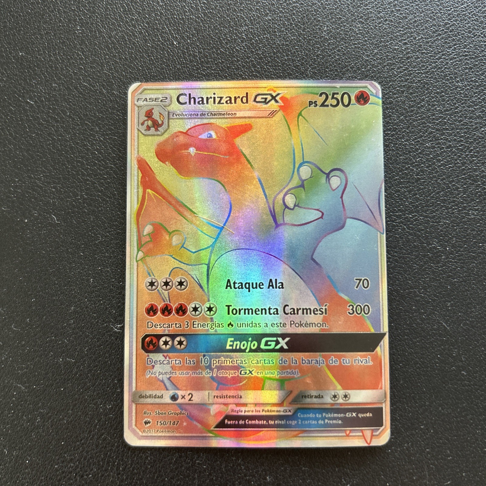 Charizard GX - 150/147 - Pokemon Burning Shadows Sun & Moon Secret Rare Card LP