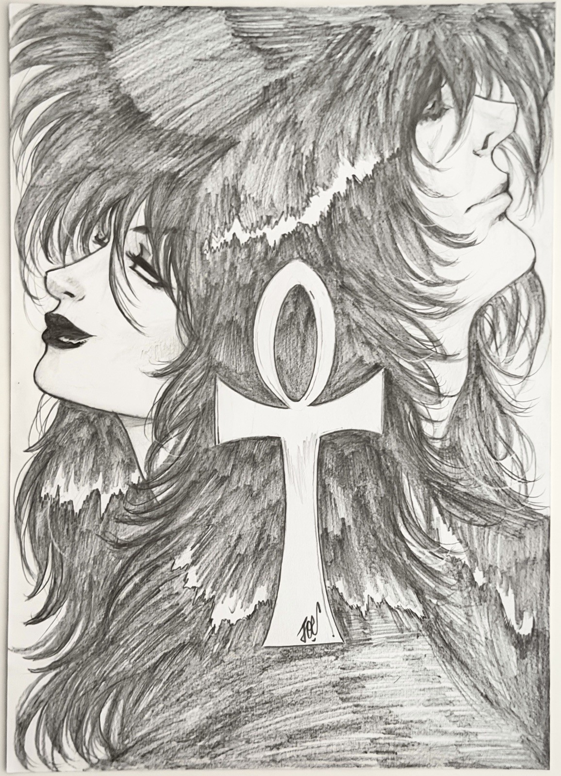 DC Sandman: Morpheus & Death - Original Art by Joe Lima w/COA -- NOT a Print