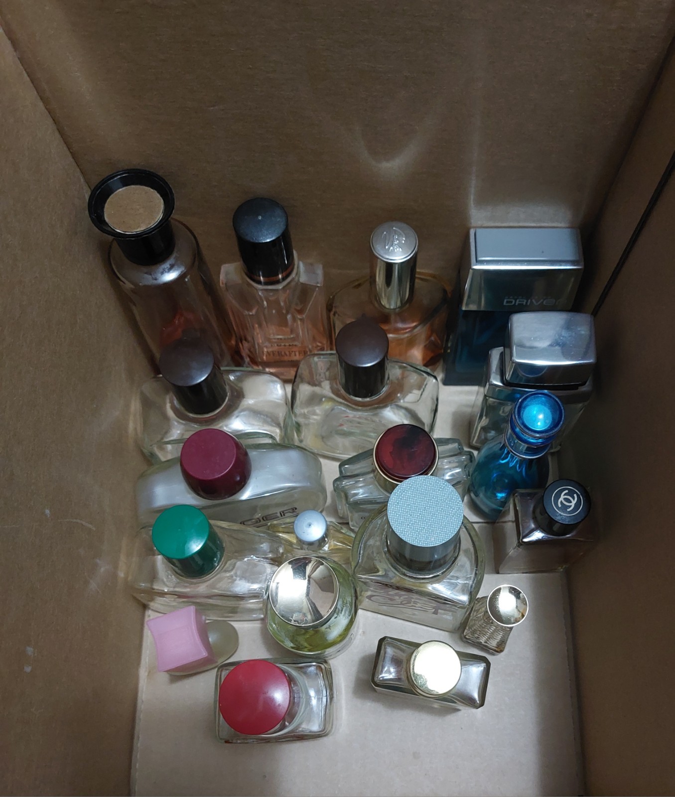 Vintage Empty Perfume Bottles Lot Of 19 