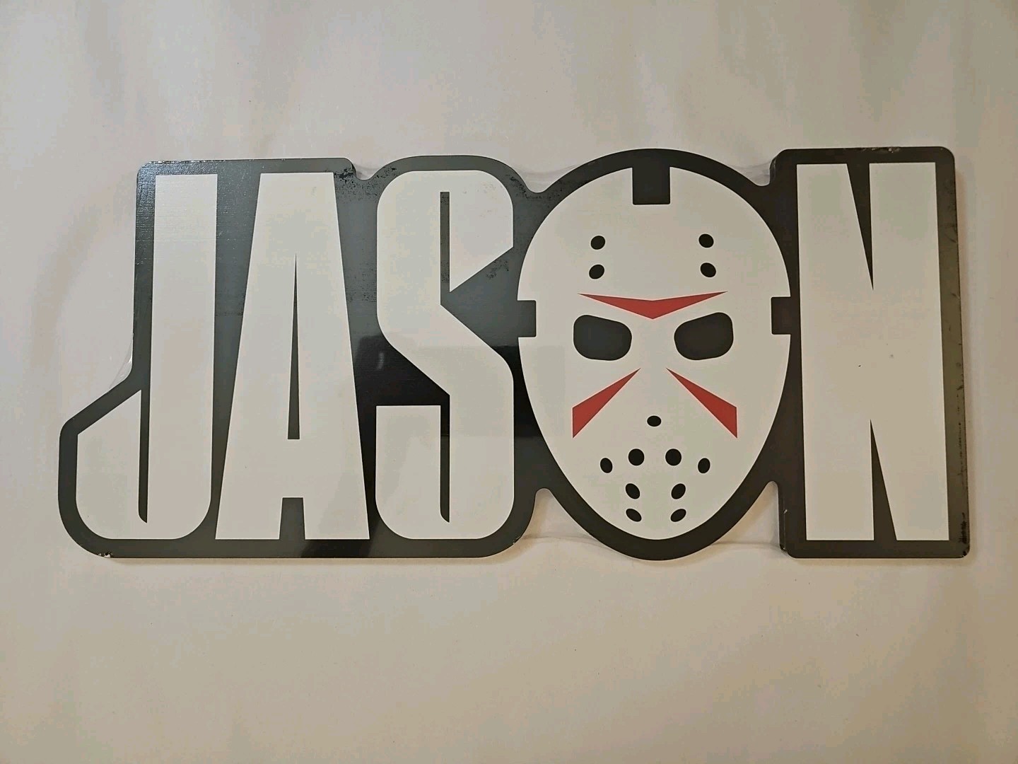 Universal Studios Halloween Horror Nights 2025 Jason Voorhees Wooden Sign
