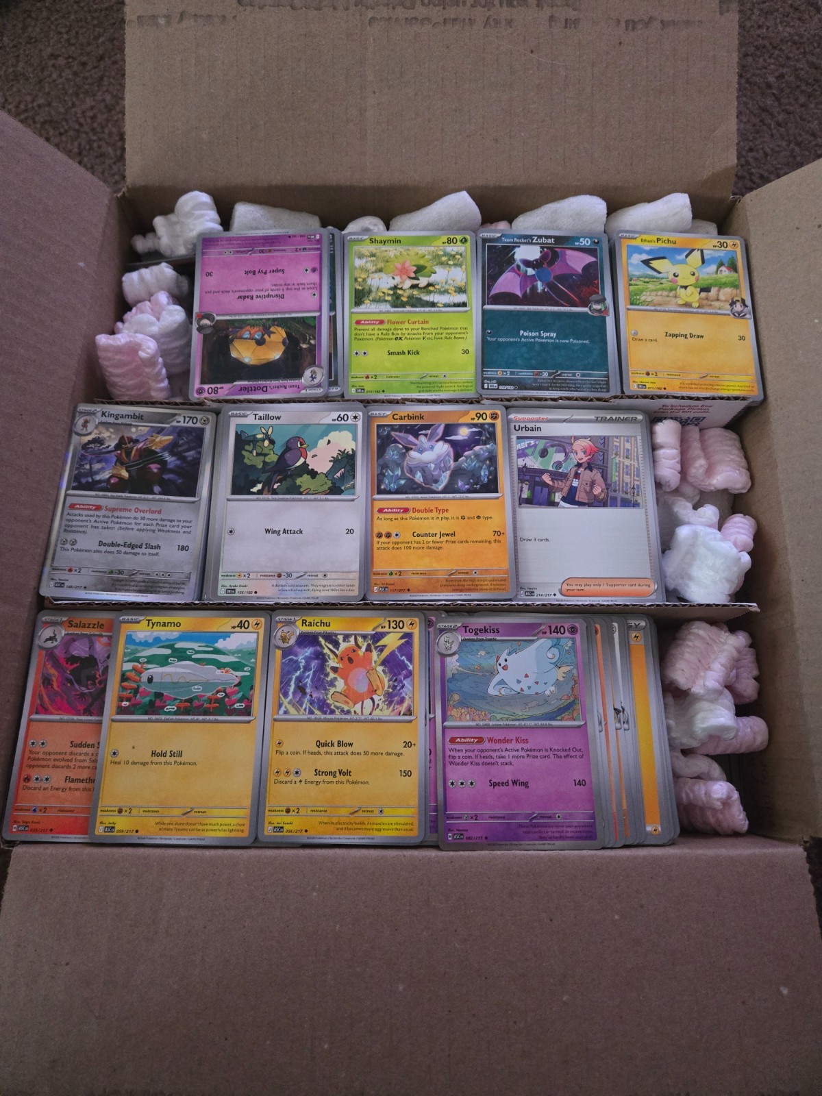 Pokemon 6000 MOSTLY ASCENDED HEROES & DESTINED RIVALS BULK CARD LOT - ENGLISH